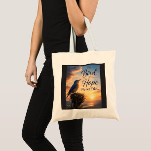 Bolsa Tote O Pássaro da Esperança Nunca Morre