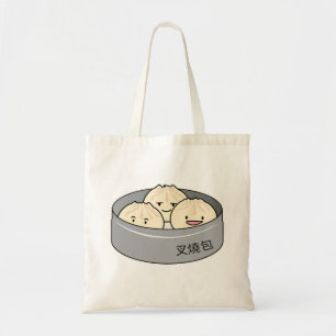 Bolsa Tote O pequeno almoço chinês do dim sum do bolo da