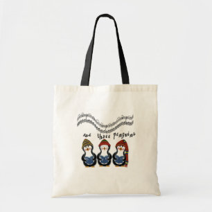 Bolsa Tote O pinguim canta