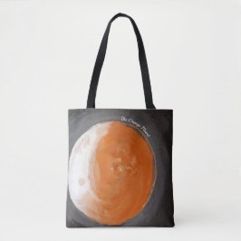 Bolsa Tote O planeta alaranjado - trabalhos de arte