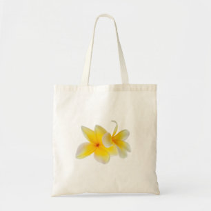 Bolsa Tote O Plumeria floresce o Frangipani amarelo branco