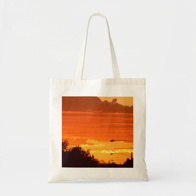Bolsa Tote O pôr do sol é subúrbio (Frente)