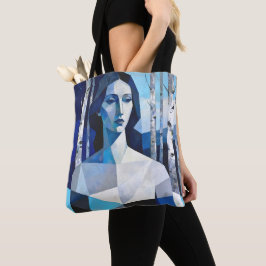 Bolsa Tote O Porte de “Caelith” – Um Retrato Abstrato