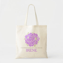 Bolsa Tote O Posy prepara o saco roxo do favor do casamento
