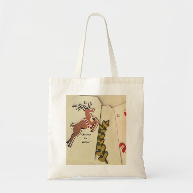 Bolsa Tote O presente da Reindeer (Frente)