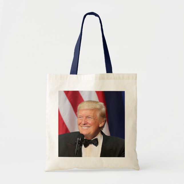 Bolsa Tote O Presidente Donald Trump Na Sua Inauguração (Frente)