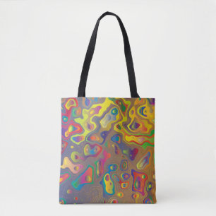 Bolsa Tote O prisma do arco-íris cai no saco