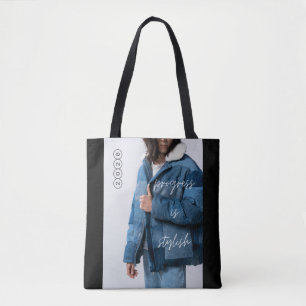 Bolsa Tote O Progresso é Elegante