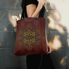 Bolsa Tote O protetor da retidão do Geo tantrum mandala