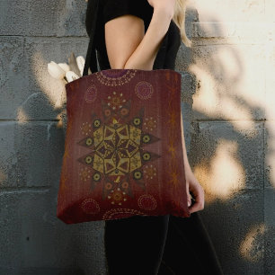 Bolsa Tote O protetor da retidão do Geo tantrum mandala