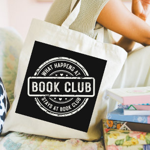 Bolsa Tote O que acontece no estilo Retro Club de Livros