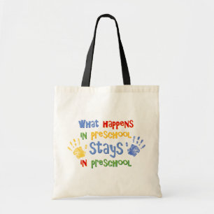 Bolsa Tote O que acontece no pré-escolar