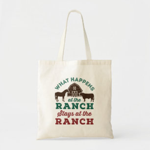 Bolsa Tote O Que Acontece No Ranch Fica No Ranch