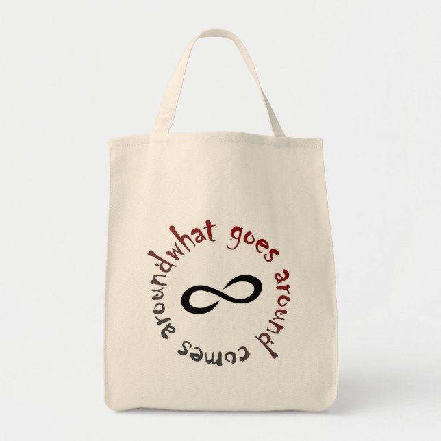 Bolsa Tote O que circunda, vem ao redor (Frente)
