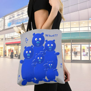 Bolsa Tote O quê? Família de bolhas divertidas
