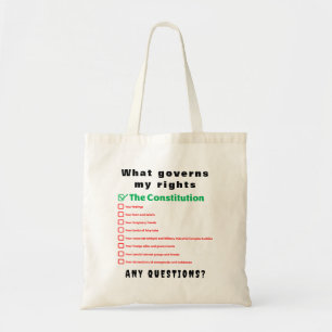 Bolsa Tote O que governa meus direitos - A Constituição