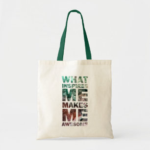 Bolsa Tote O que me inspira faz-me 2 impressionantes