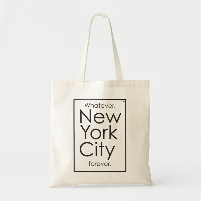 Bolsa Tote O que quer que, Nova Iorque para sempre (Frente)
