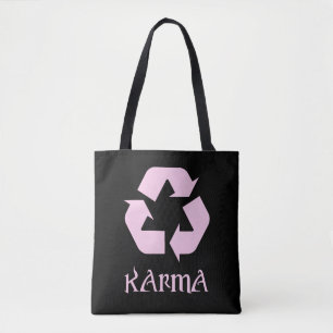 Bolsa Tote O Reciclar Karma do que anda por aí aparece