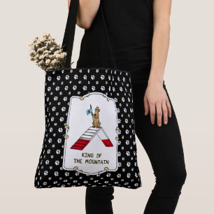 Bolsa Tote O rei campeão da agilidade dos cães da montanha