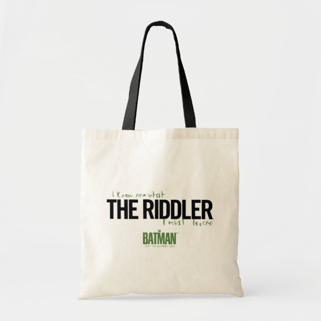 Bolsa Tote O Riddler - Eu Sei O Que Devo Me Tornar (Frente)