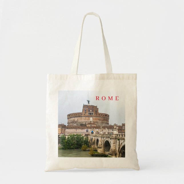 Bolsa Tote O rolo Castel Sant'Angelo vê o saco (Frente)