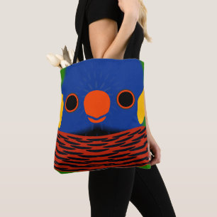 Bolsa Tote O rosto de um lorikeet-coco