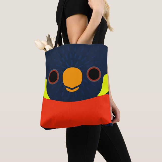 Bolsa Tote O rosto de um Lorikeet de Mitchell (Close Up)