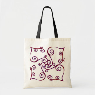 Bolsa Tote O roxo ondula a sacola