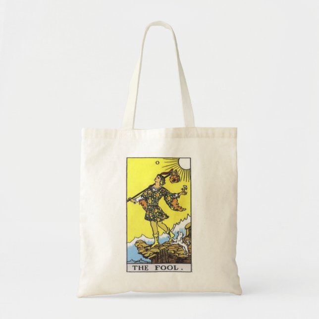Bolsa Tote O saco de tarô tolo (Frente)