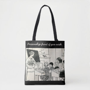Bolsa Tote O saco do professor com imagem do vintage
