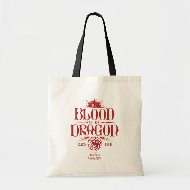 Bolsa Tote O Sangue do Dragão É Espesso (Frente)