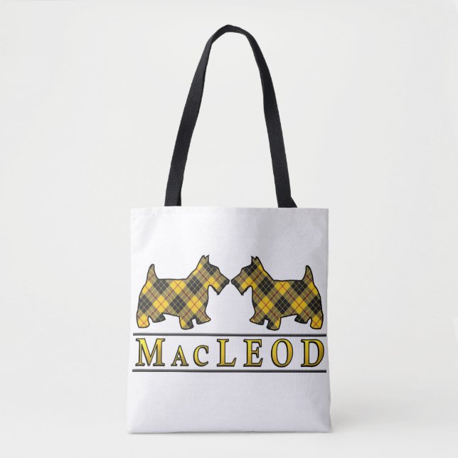 Bolsa Tote O Scottie escocês de MacLeod do clã persegue a (Frente)