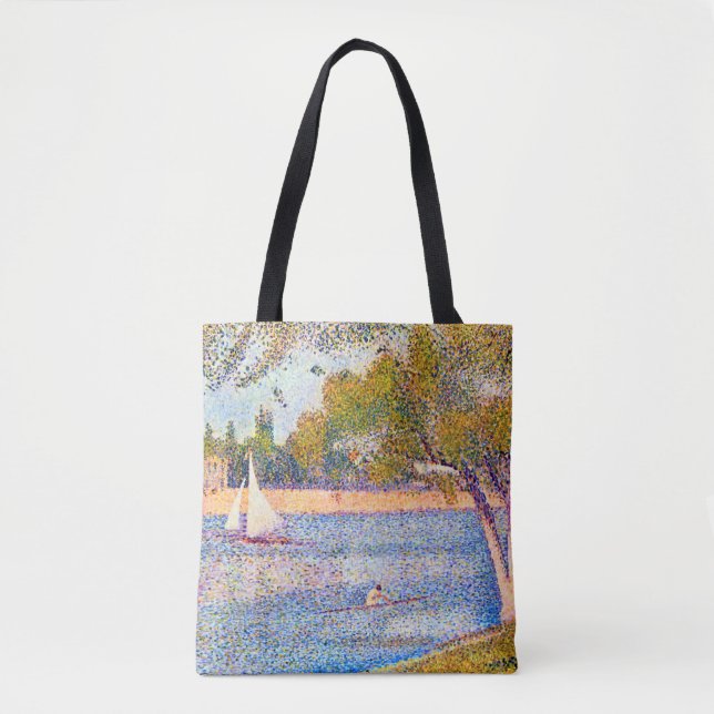 Bolsa Tote O Sena em La Grande Jatte, Seurat (Frente)
