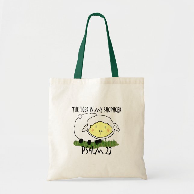 Bolsa Tote O SENHOR é a minha camiseta de Criança Psalm 23 -  (Frente)