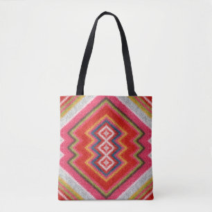 Bolsa Tote O suor de alpaca colorido fica fechado.