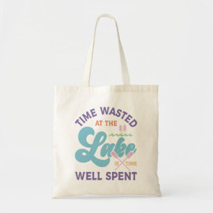 Bolsa Tote O Tempo No Lago Está Bem Gasto