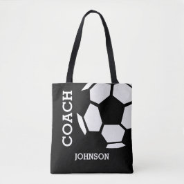 Bolsa Tote O treinador do futebol personalizado ostenta o