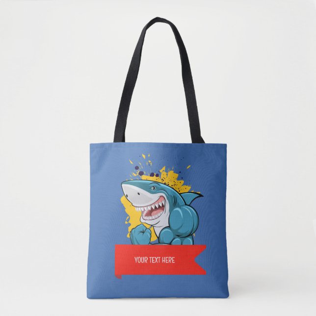 BOLSA TOTE O TUBARÃO  (Frente)