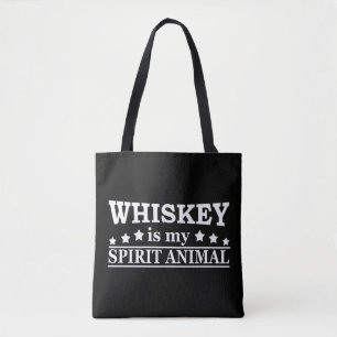 Bolsa Tote O uísque é meu animal espiritual