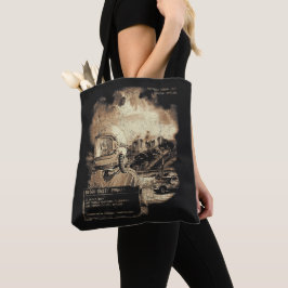 Bolsa Tote O Último Sinal - Streetwear Techno-Dystopian