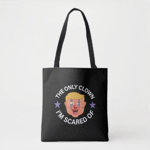 Bolsa Tote O único palhaço de que estou assustado, Halloween 