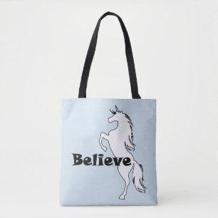 Bolsa Tote O unicórnio acredita que o design - costume toda