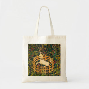 Bolsa Tote O Unicórnio Descansa num Jardim (Tapeçarias do Uni