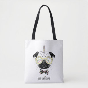 Bolsa Tote O unicórnio do Pug seja original