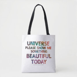 Bolsa Tote O universo mostra-me algo saco bonito de hoje