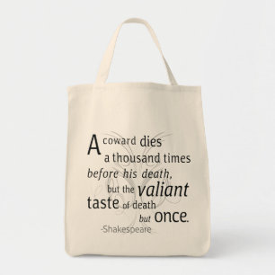 Bolsa Tote O Valiant morre, mas uma vez Shakespeare