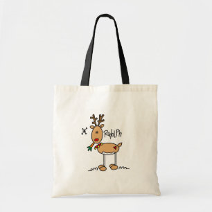 Bolsa Tote O vermelho cheirou o saco de Reigndeer