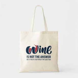 Bolsa Tote O vinho não é a resposta