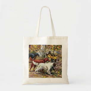 Bolsa Tote O vintage persegue o trio do setter